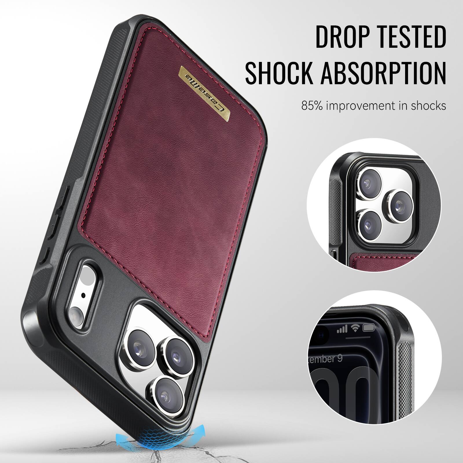 DROP TESTED SHOCK ABSORPTION  
85% improvement in shocks