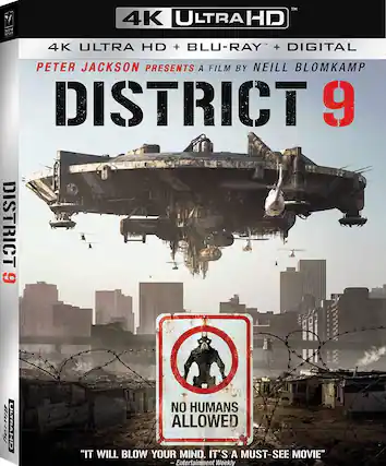 Front. District 9 - 4K Blu-Ray.