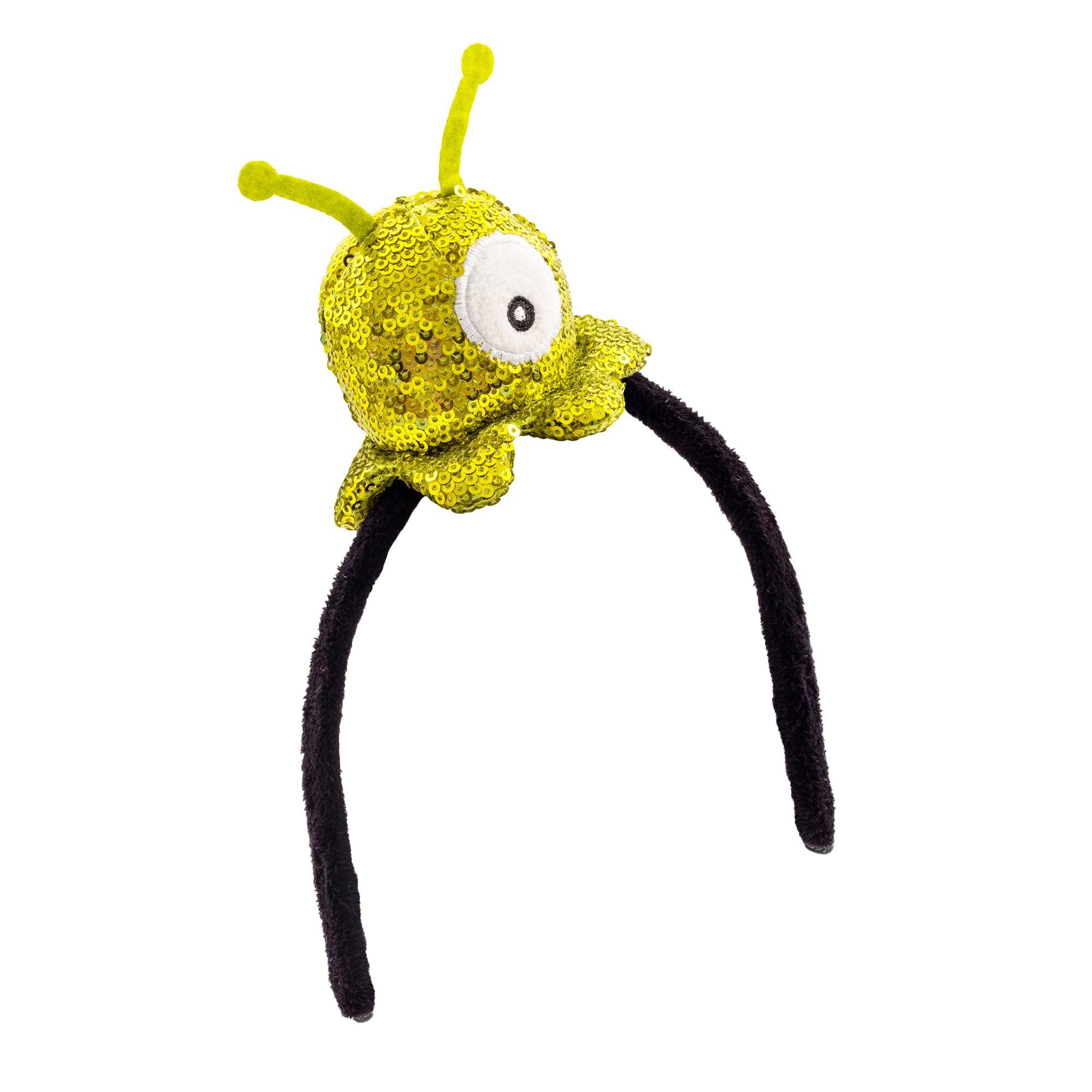 Alt View 1. Toynk - Futurama Brain Slug Sparkle Plush Headband - Multi-Colored.
