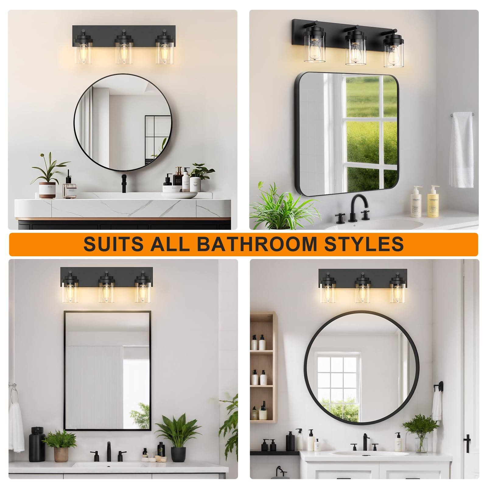 Suits All Bathroom Styles