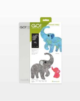 AccuQuilt - Elephant Family Die With Mat - Multicolor