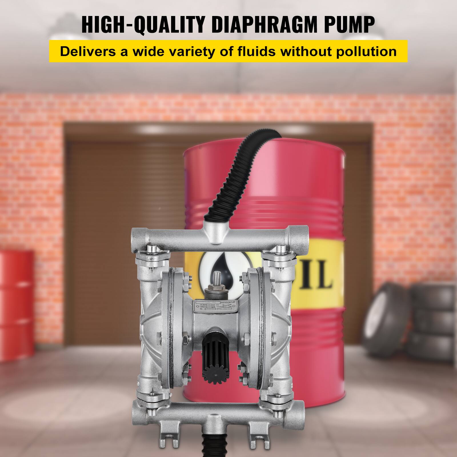 HIGH-QUALITY DIAPHRAGM PUMP  
Delivers a wide variety of fluids without pollution