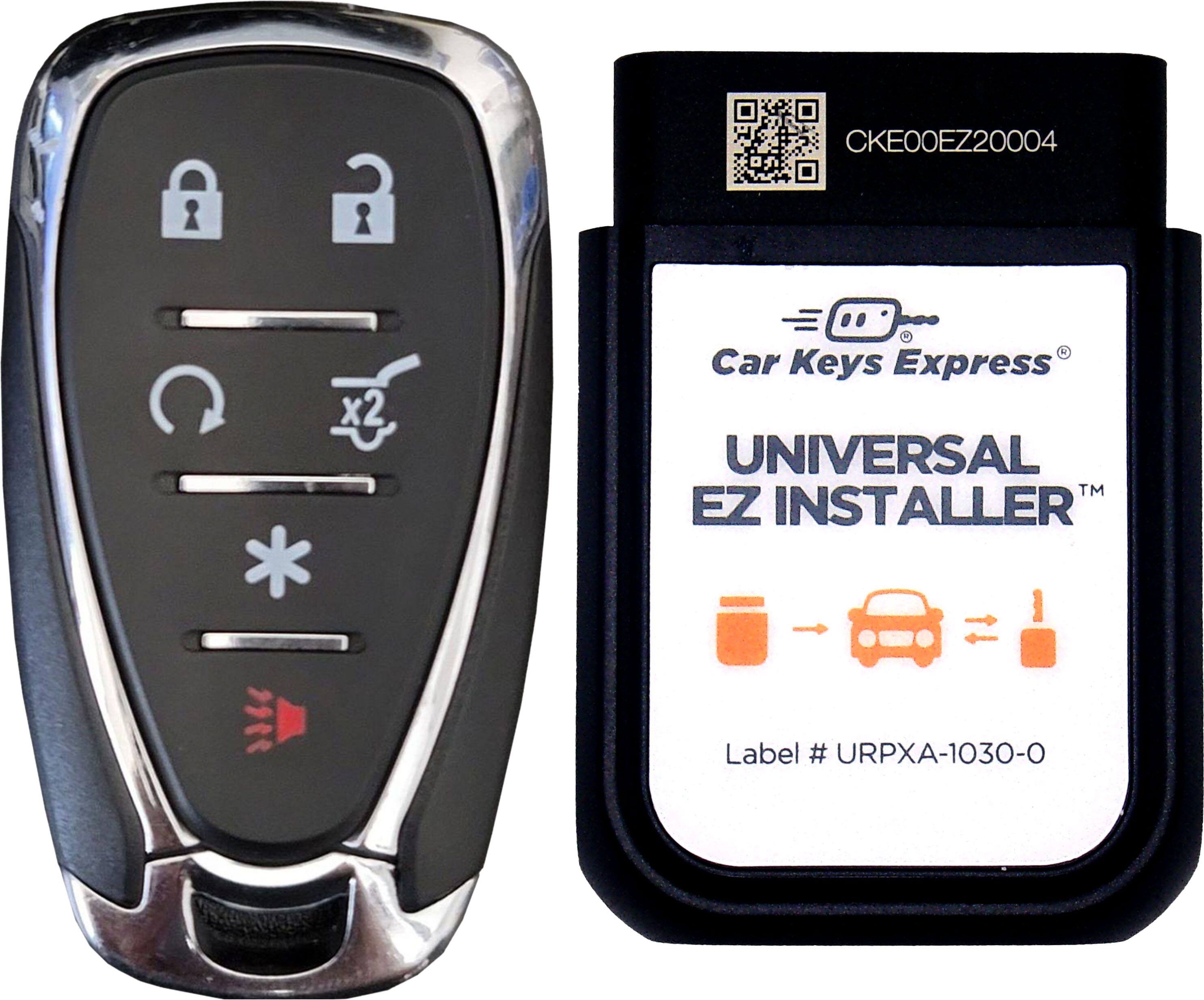 CKE00EZ20004 x2 Car Keys Express UNIVERSAL TM EZ INSTALLER 1 Label # URPXA-1030-0

Car Keys Express
UNIVERSAL EZ INSTALLER™
Label # URPXA-1030-0
