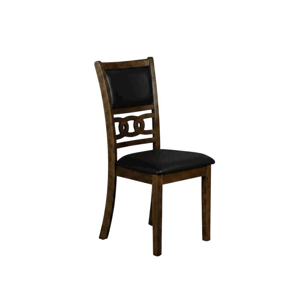Back. Starlight Canyon Home - Solid Wood Drop Leaf Dining Table with 2 Chairs in Warm Brown - Brown.