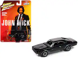 Johnny Lightning - 1968 Dodge Charger R/T "John Wick" (2014) Movie "Pop Culture" 2025 Release 1 1/64 - Black