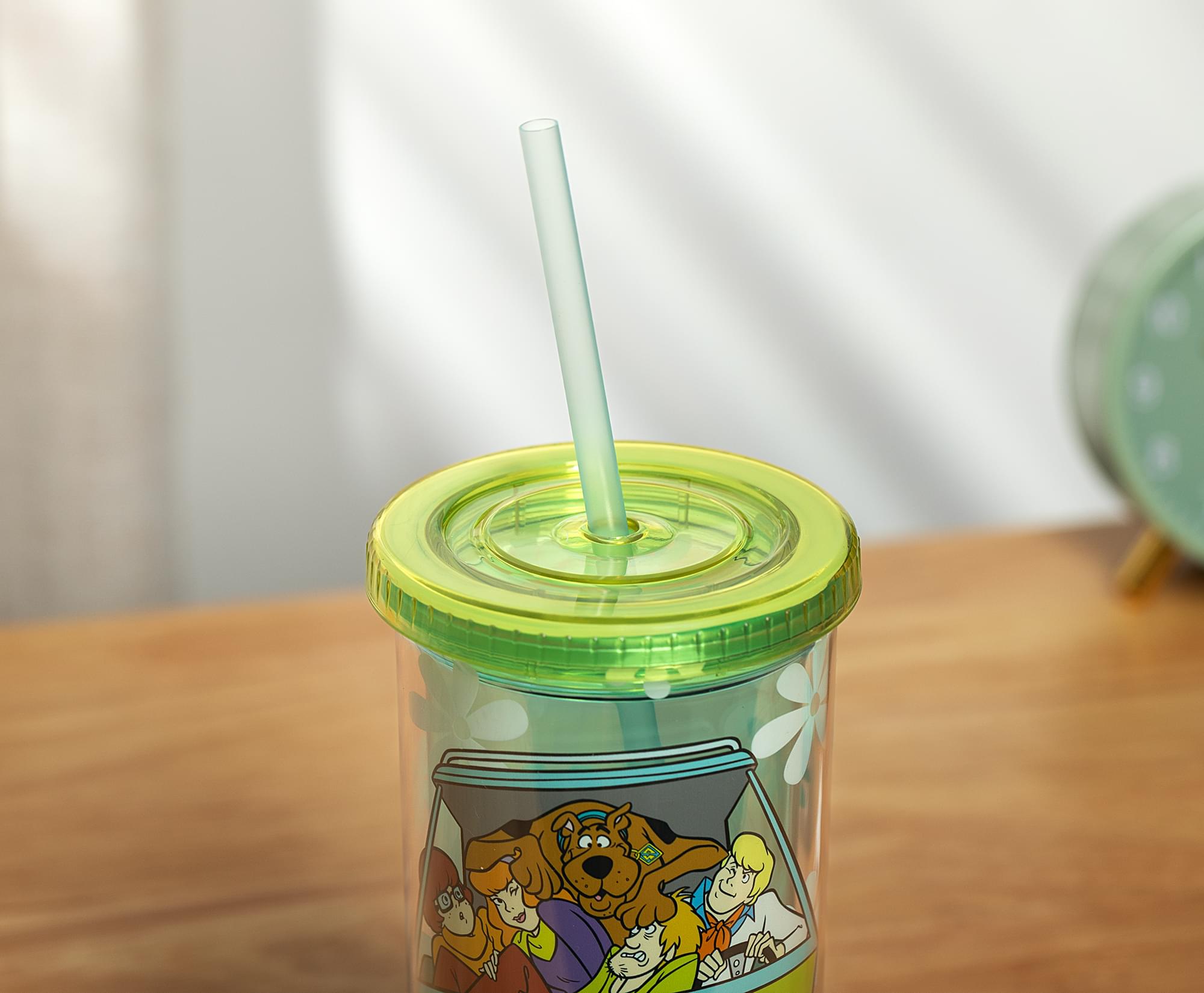 Alt View 3. Silver Buffalo - Scooby-Doo Mystery Machine Carnival Cup With Lid and Straw | Holds 20 Ounces - Multi-Colored.