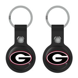 Keyscaper - Georgia Bulldogs Two-Pack AirTag Holders - No Size - Black