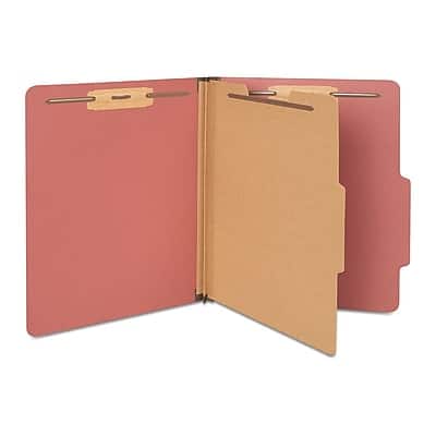 "Staples - 60% Recycled Pressboard Classification Folder, 1-Divider, 1.75"" Expansion, Letter Size, 20/Box - Brick Red" price history on PriceWatchPro