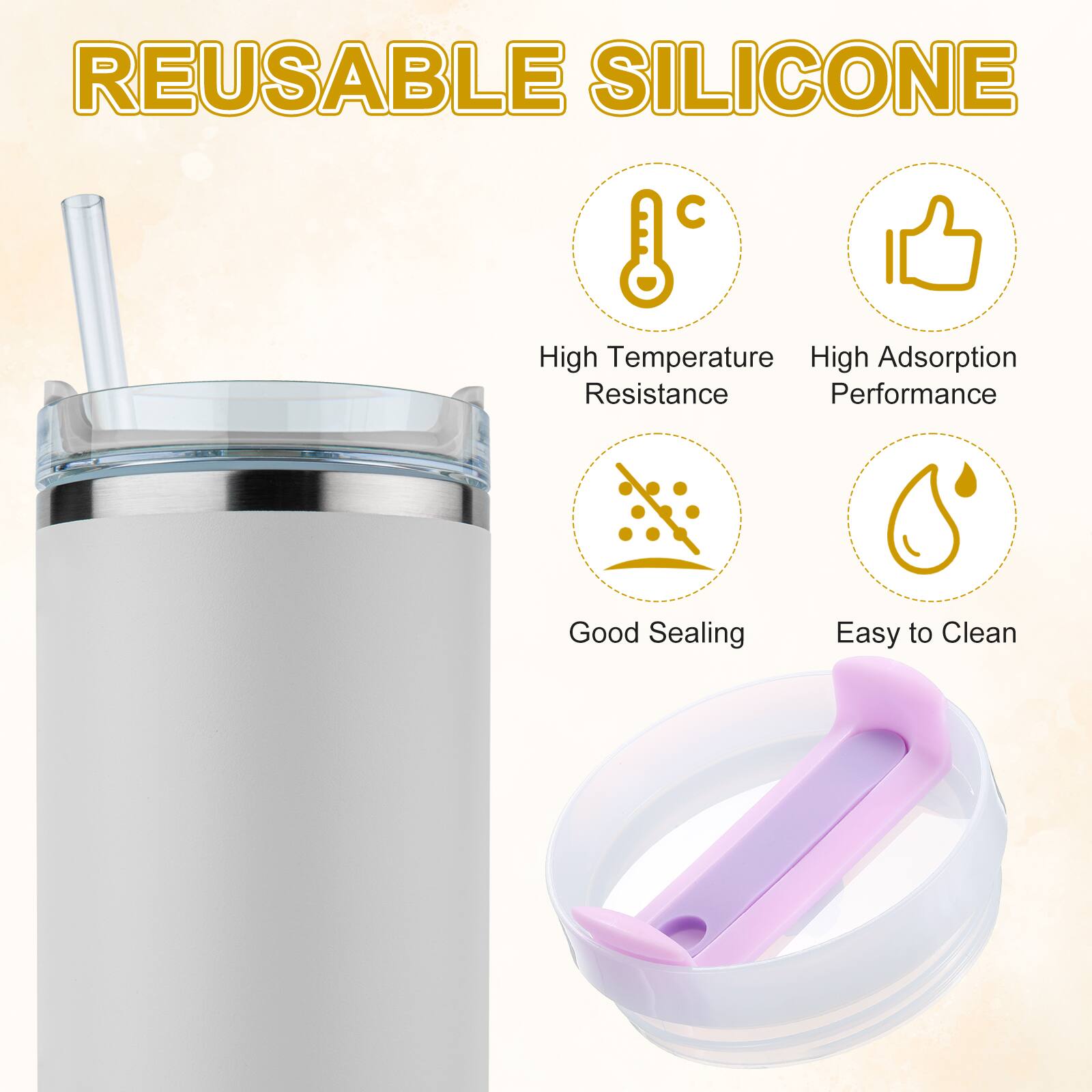 REUSABLE SILICONE

- High Temperature Resistance
- High Adsorption Performance
- Good Sealing
- Easy to Clean