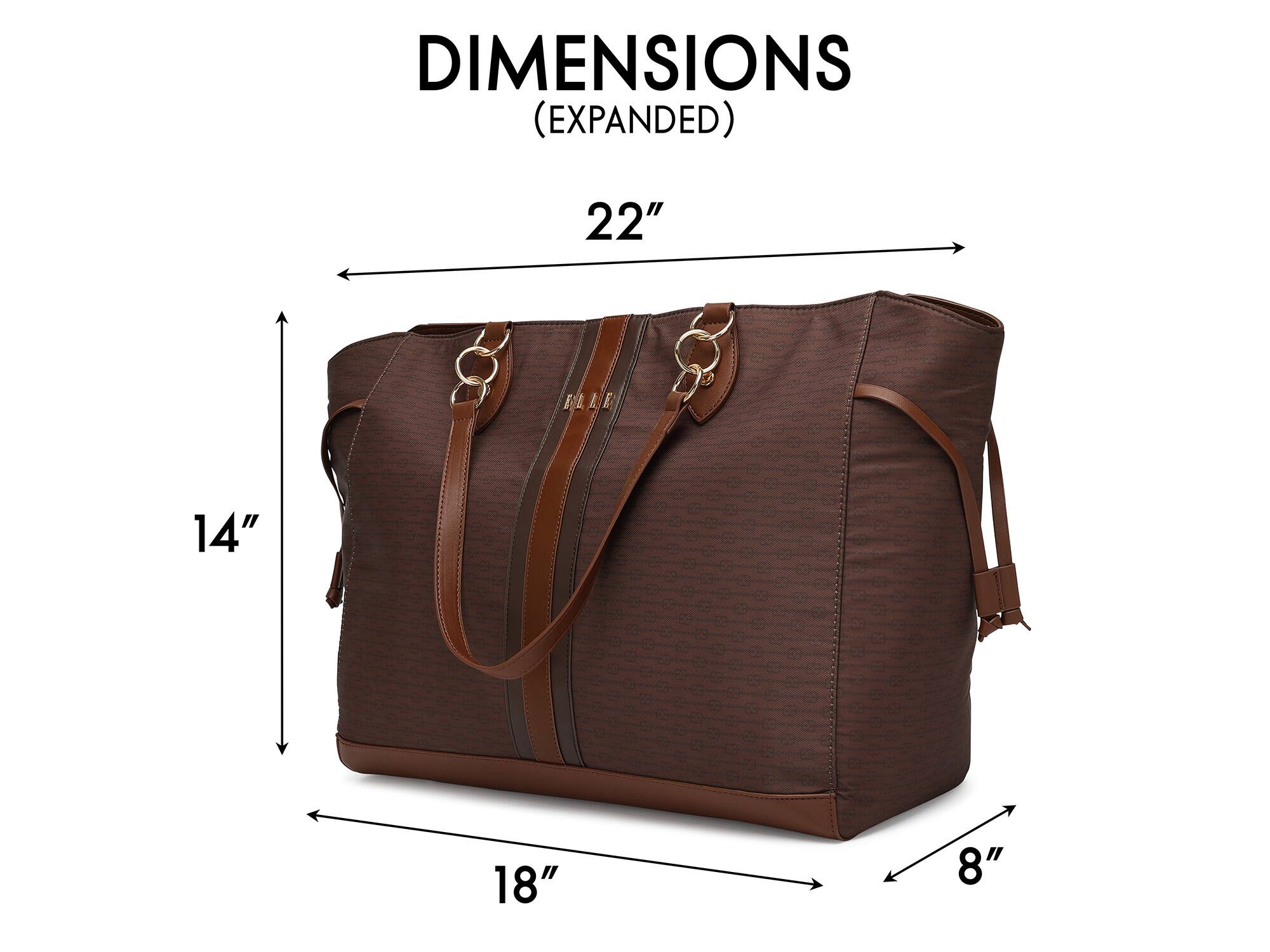 DIMENSIONS (EXPANDED) 22" 14" 18" 8"