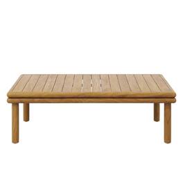Outdoor Escape - Modern Teak Wood Outdoor Coffee Table for Patio or Garden Use - Brown