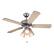 Front. Commercial Cool - COMMERCIAL COOL 42 inch Ceiling Fan 5-Blade,Dark Walnut & Gray Teak - Dark Walnut/Gray Teak.