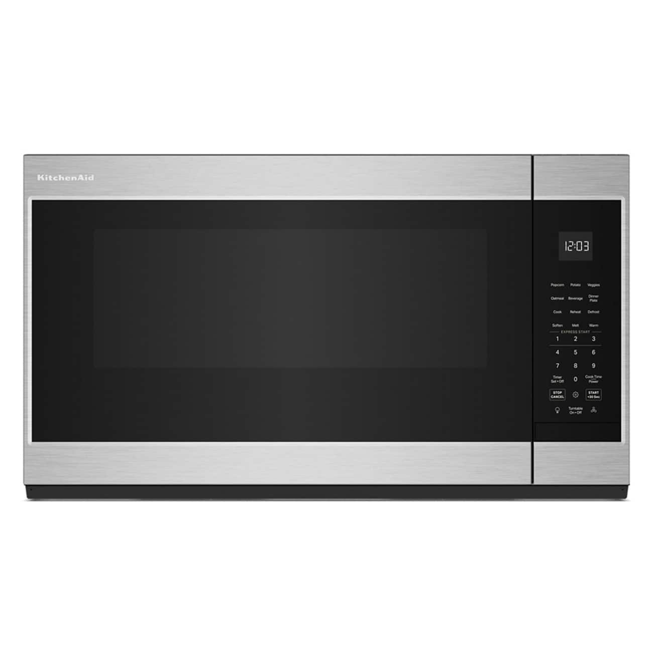 KitchenAid - 1.9 Cu. Ft. Microwave Hood Combination with Auto Functions - Stainless Steel