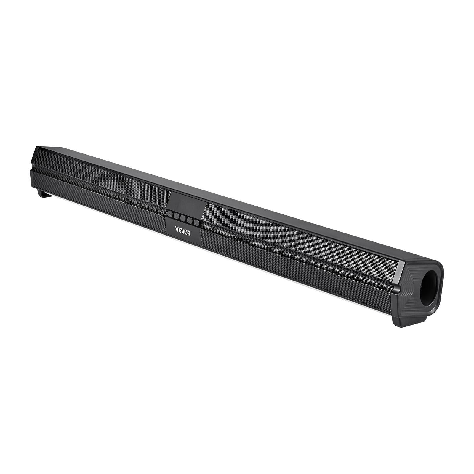 Alt View 5. VEVOR - Sound Bar for Smart TV, 2.0 Channel, 32-Inch Compact Soundbar TV Speakers for Projector, Bluetooth AUX Connection - Black.