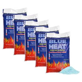 Blue Heat - Ice Melt Pellets Deicer and Snow Removal for Driveway, 50 lb, 5 Pack