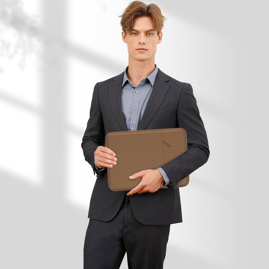 Acer Computer Back View mosiso 14 inch Laptop Sleeve with Pocket, Polyester Vertical Case for ...