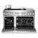 Alt View 2. JennAir - 48 in. Wide 6 Elements NOIR 6.3 Cu. Ft. Freestanding Electric Induction Range - Stainless Steel.