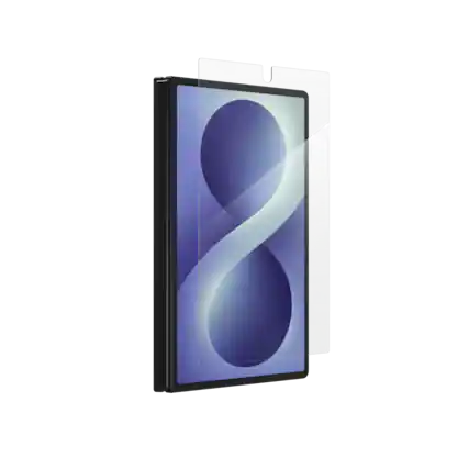 Front. ZAGG - Glass Elite Screen Protector for Samsung Galaxy Z Fold8 - Clear.