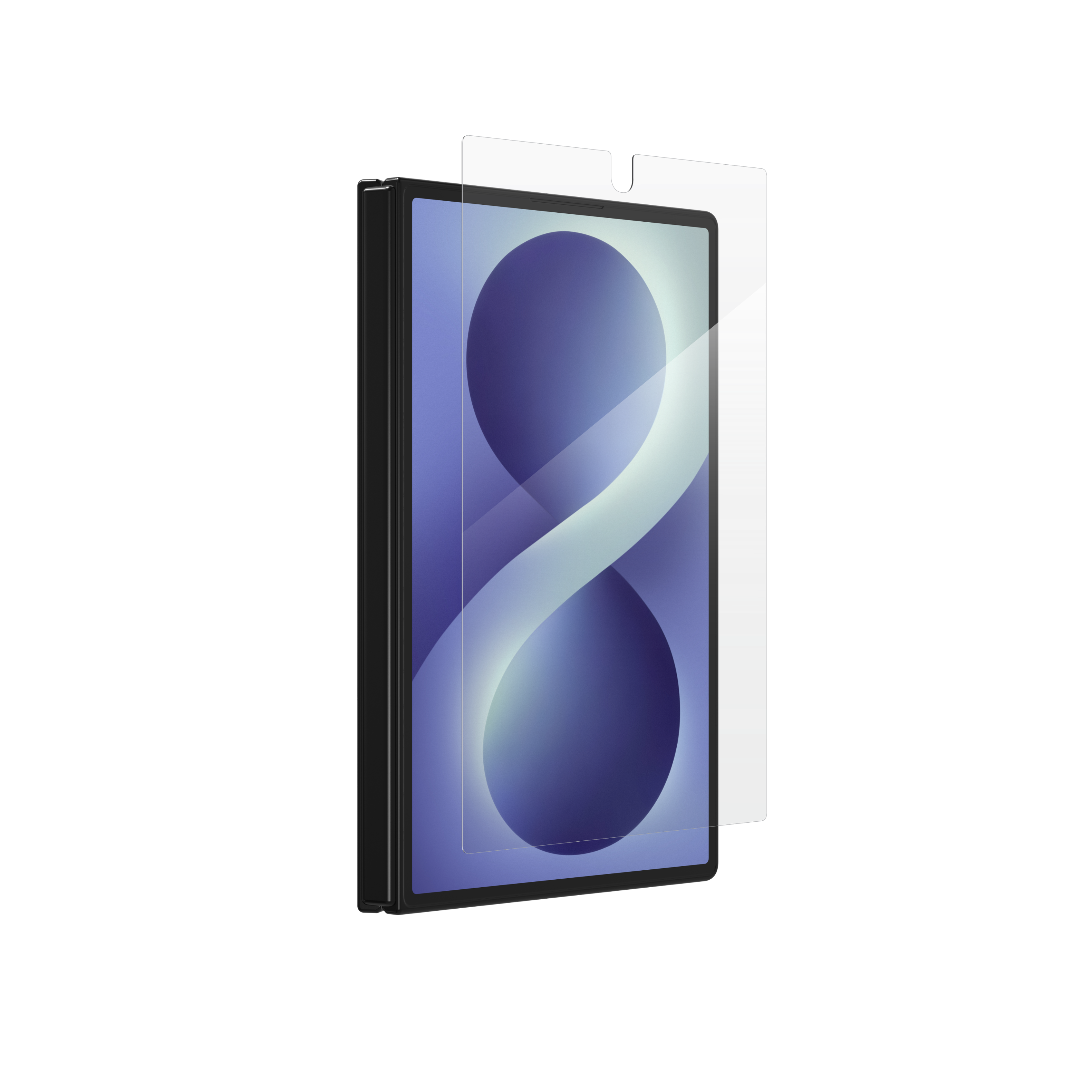 Front. ZAGG - Glass Elite Screen Protector for Samsung Galaxy Z Fold8 - Clear.