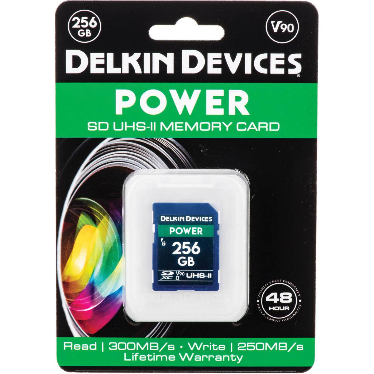 256 GB DELKIN DEVICES POWER SD UHS-II MEMORY CARD

DELKIN DEVICES POWER 6 256 GB CS V90 XC UHS-II II BEST WORLD'S 48 HOUR REPLACEMENT GUARANTEE

Read | 300MB/s Write | 250MB/s Lifetime Warranty