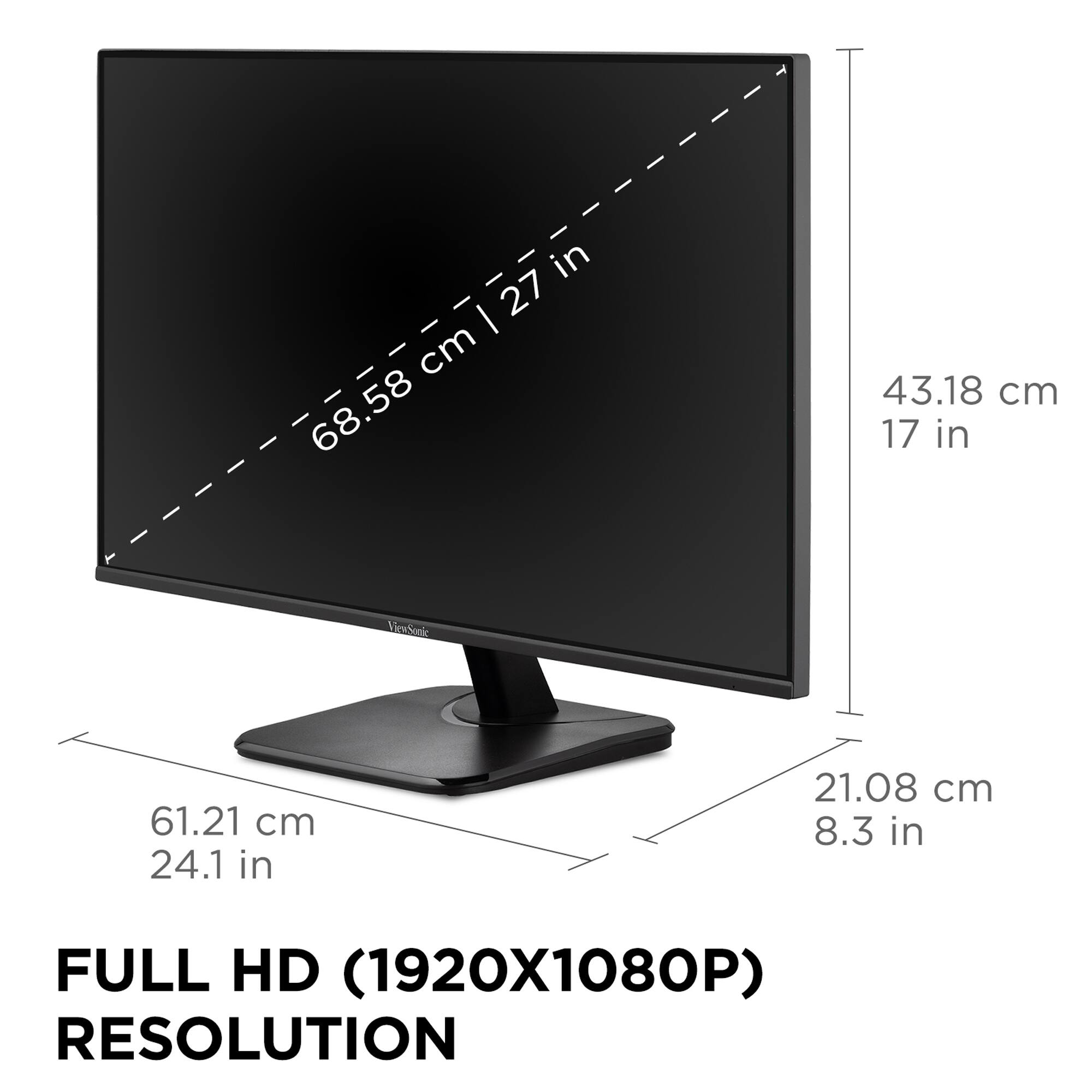 The text on the image reads: "Full HD (1920x1080p) Resolution."