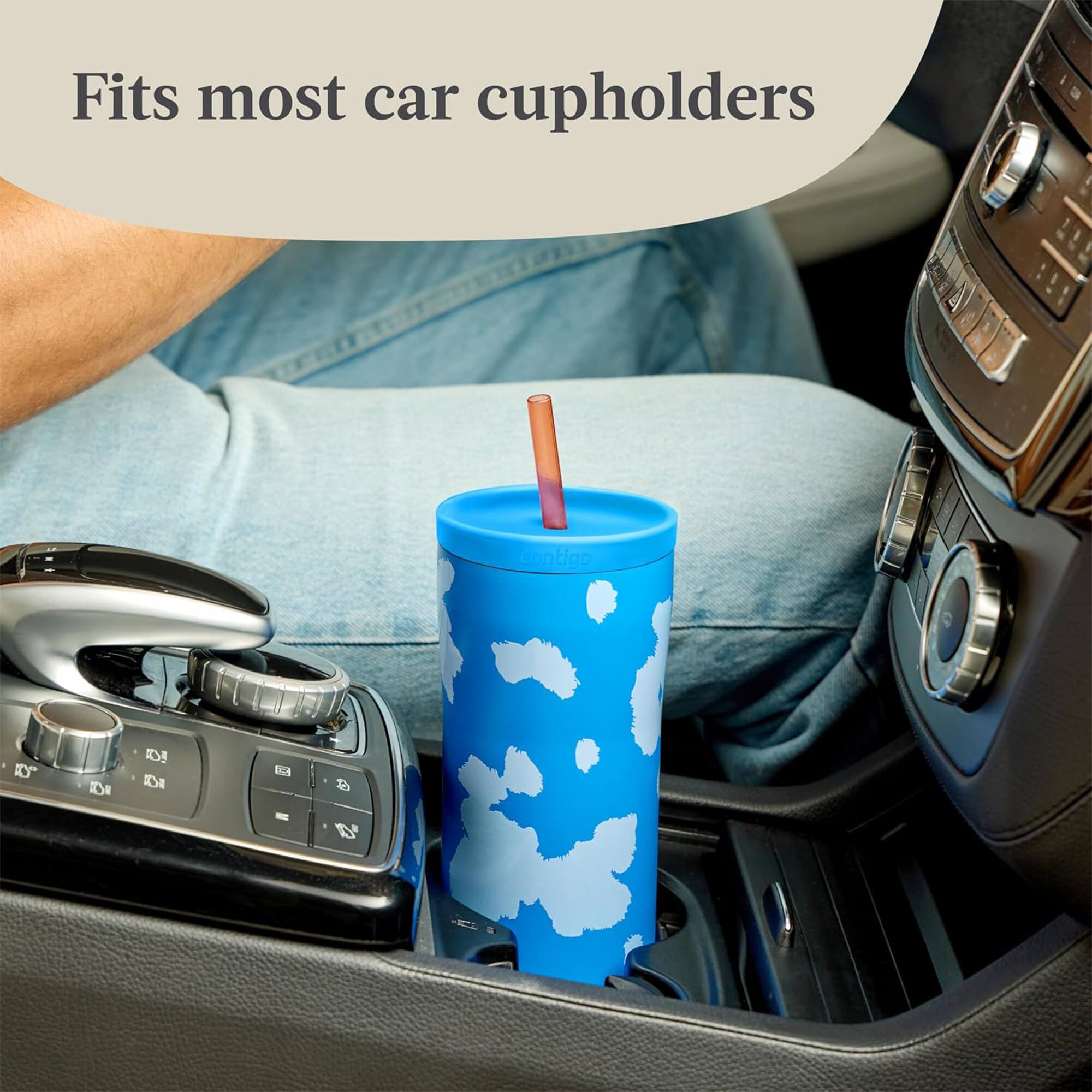 Fits most car cupholders