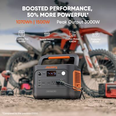 Jackery Explorer 1000 V2 Portable Power Station (1070 Wh