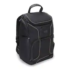 Front. USA Gear - S Series S17 DSLR Camera Backpack - Black.