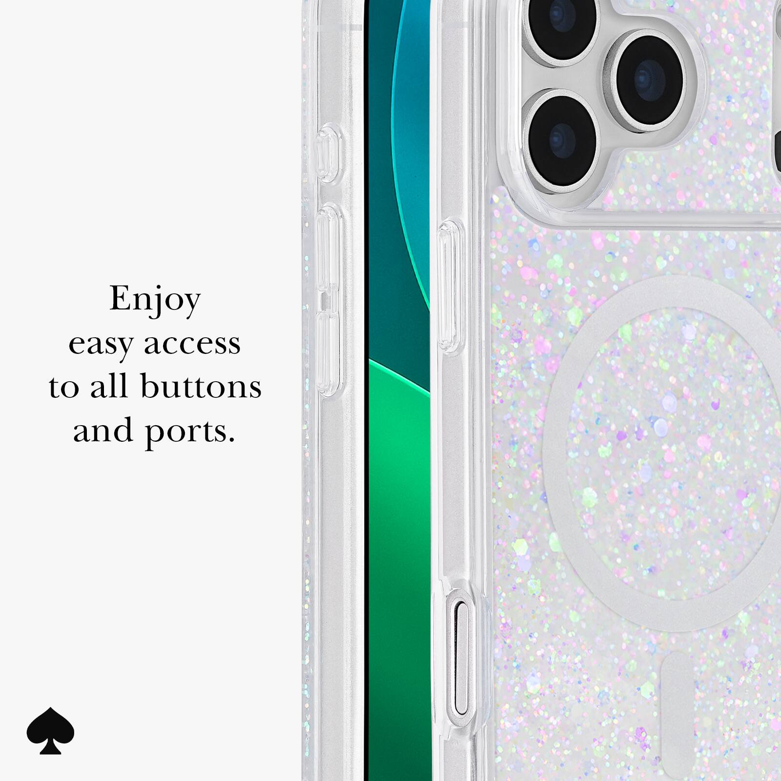 Enjoy easy access to all buttons and ports.