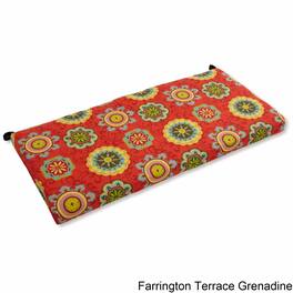 Blazing Needles - 42-inch by 19-inch Spun Polyester Loveseat Cushion - Farrington Terrace