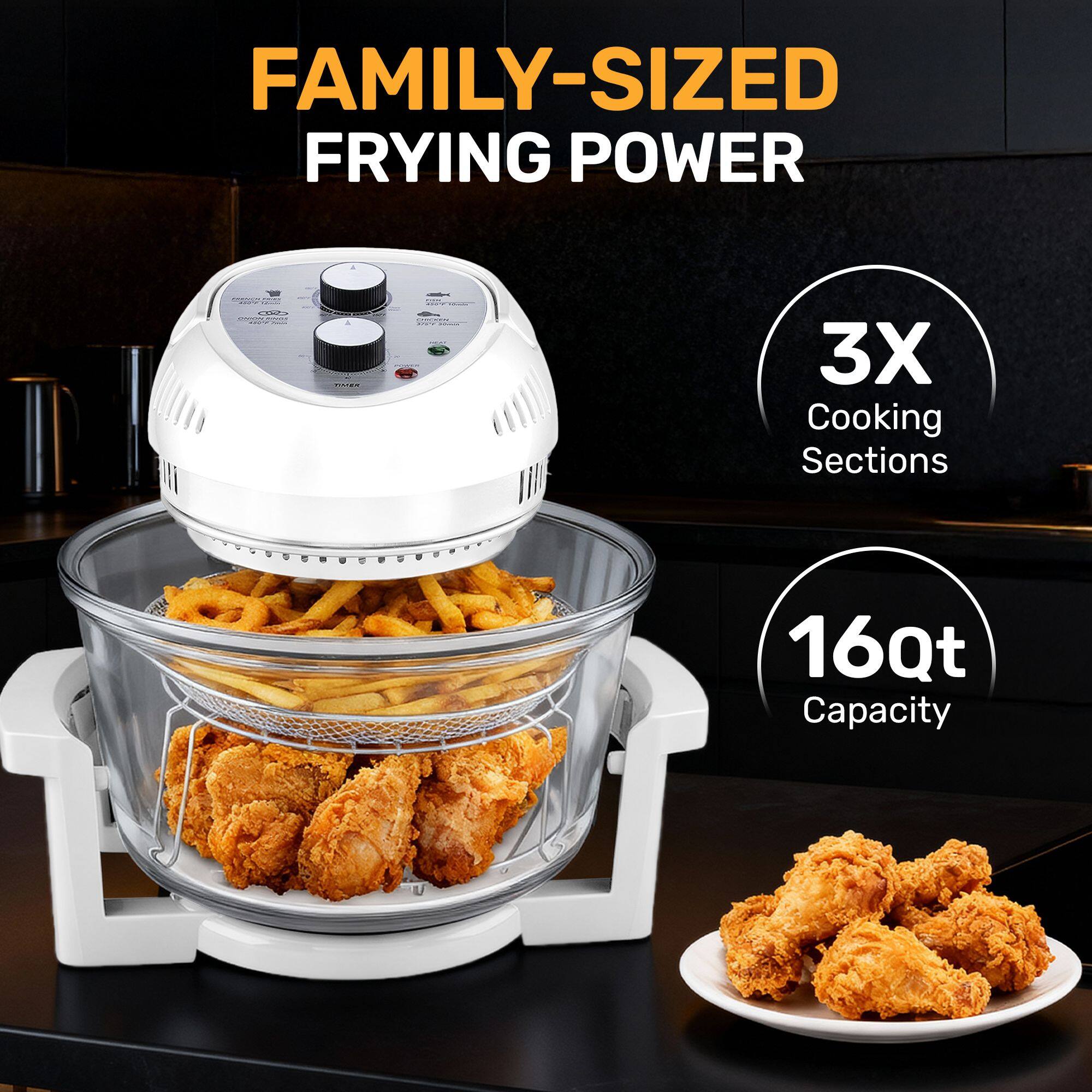 FAMILY-SIZED FRYING POWER  
3X Cooking Sections  
16Qt Capacity