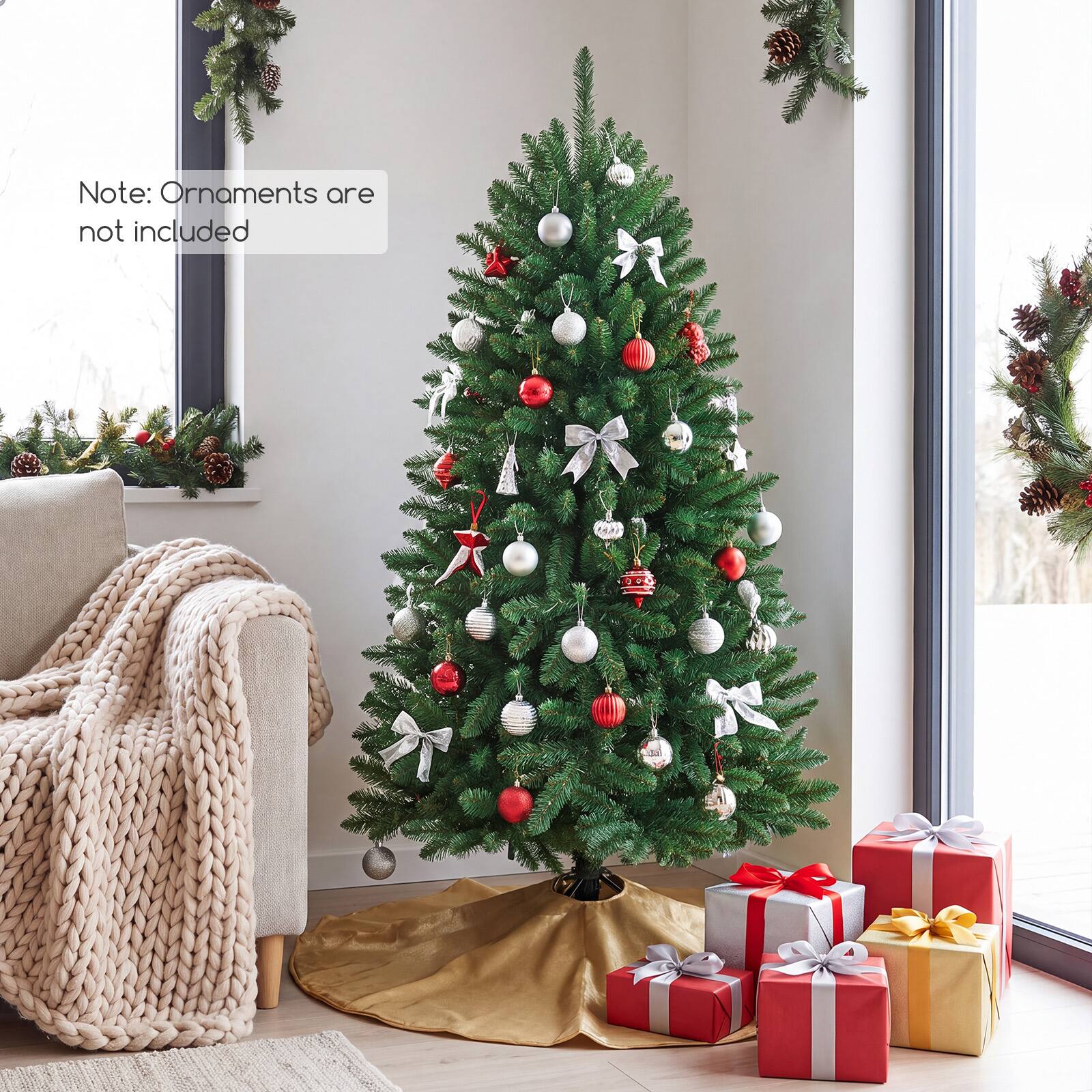 Note: Ornaments are not included