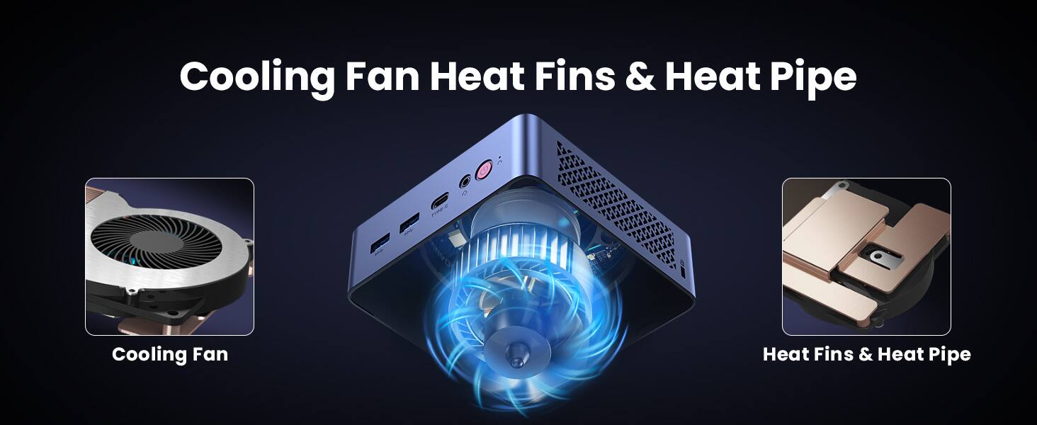Cooling Fan Heat Fins & Heat Pipe

Cooling Fan

Heat Fins & Heat Pipe