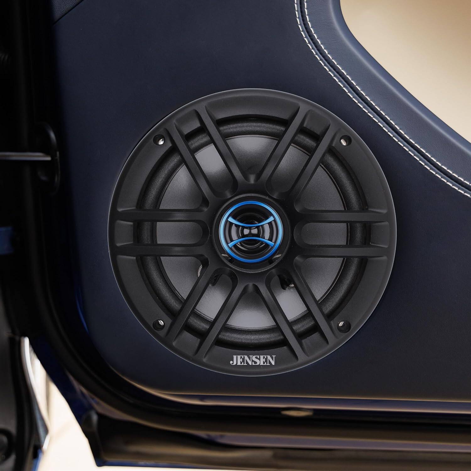 Alt View 1. Jensen - Jensen JS62 6.5" 2-Way Car Speakers Pair | 200W Peak | 100W Each | 1" Mylar Dome Tweeter - Black.