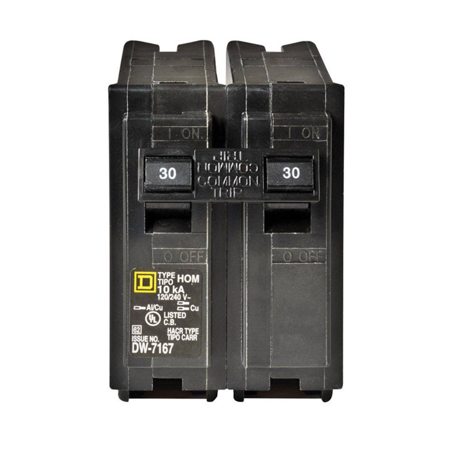 Square D - HomeLine 30 amps Surge 2-Pole Circuit Breaker