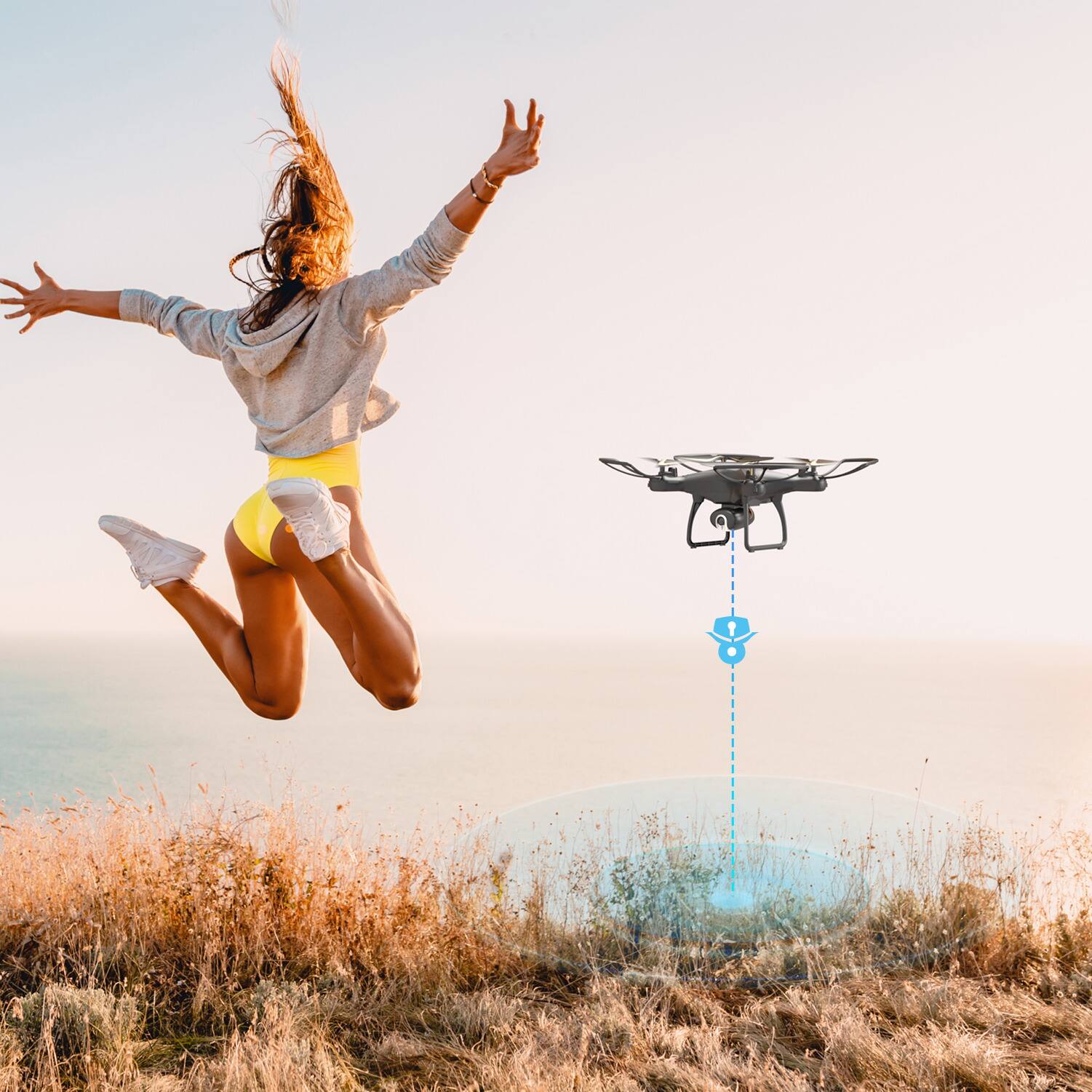 Alt View 14. Snaptain - SP680 2.7k Drone with Remote Control - Black.