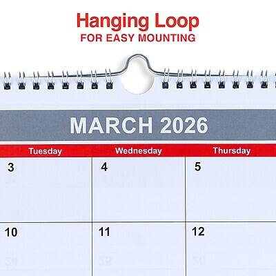 Hanging Loop  
FOR EASY MOUNTING  

MARCH 2026  

Tuesday Wednesday Thursday  
3 4 5  
10 11 12