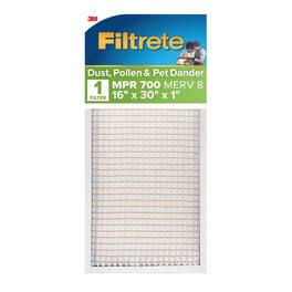 Filtrete - 16 in. W X 30 in. H X 1 in. D Polypropylene 8 MERV Pleated Air Filter 1 pk