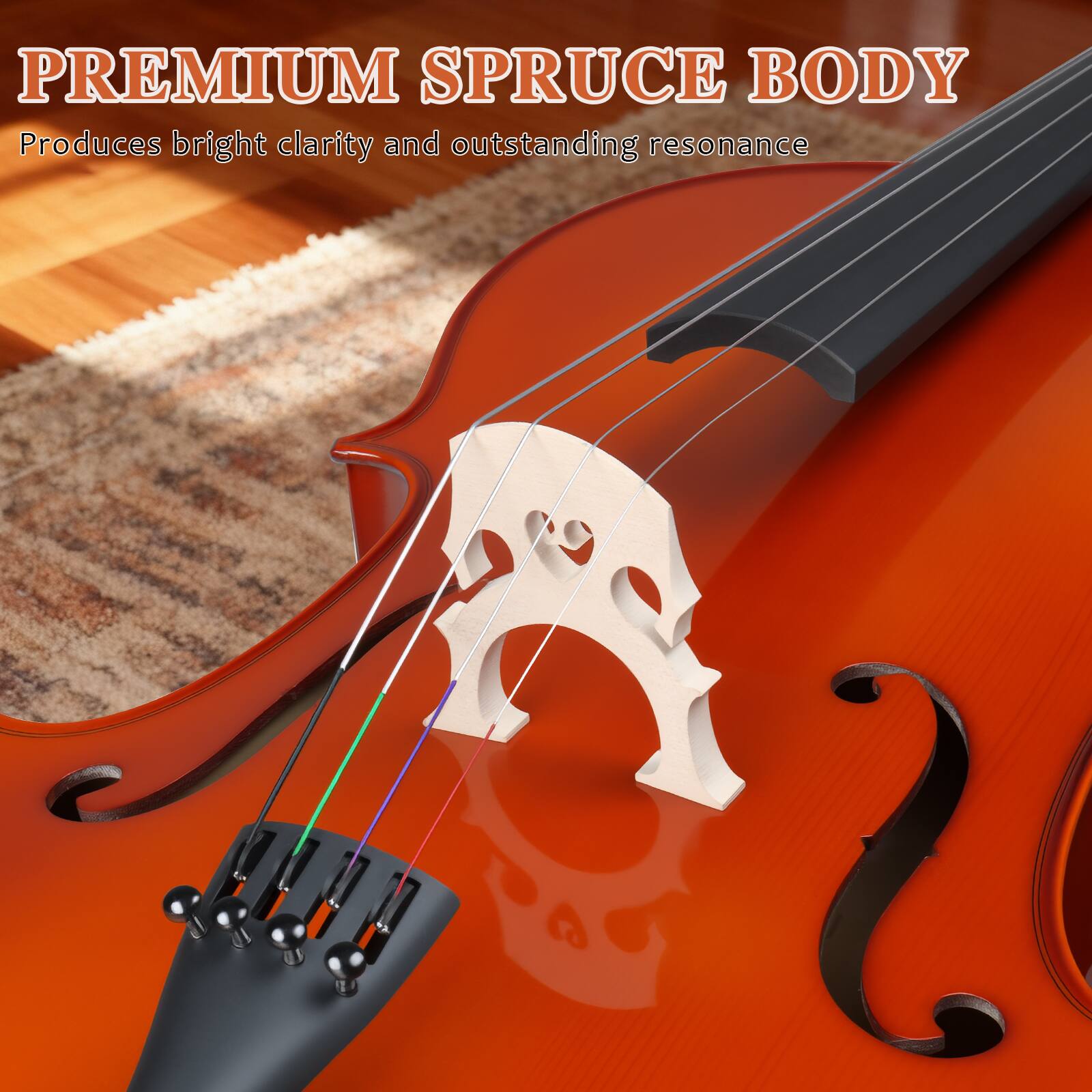 PREMIUM SPRUCE BODY  
Produces bright clarity and outstanding resonance