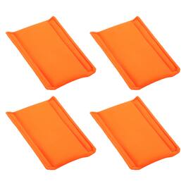 Unique Bargains - 4pcs Camera Bag Divider, 7.48x5.91x0.59in, Shockproof Padding Insert for Lens Case, Travel Photography - Orange