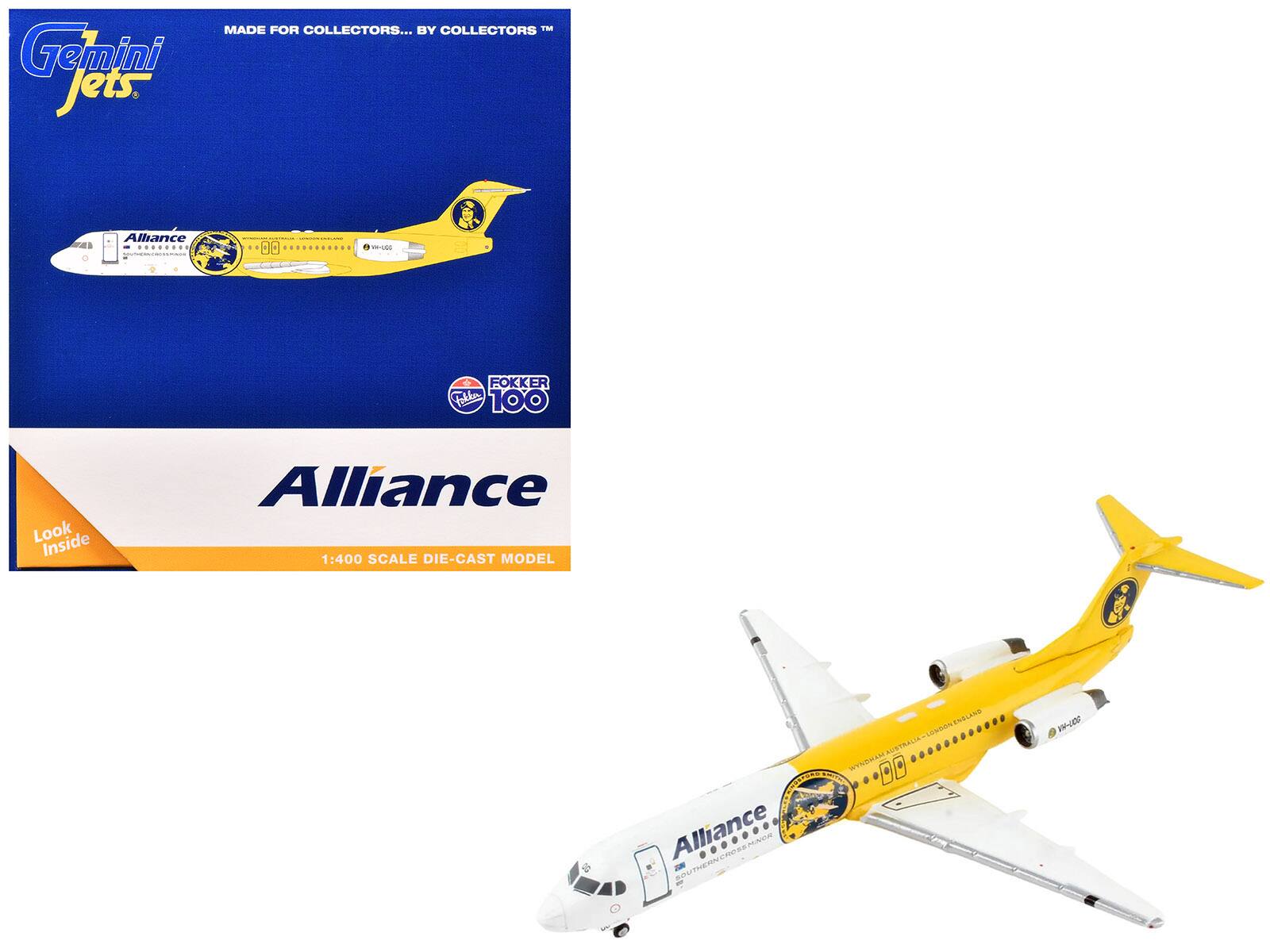 Gemini Jets. MADE FOR COLLECTORS... BY COLLECTORS

Alliance

1:400 SCALE DIE-CAST MODEL

FOKKER 100

Look Inside

Alliance

1:400 SCALE DIE-CAST MODEL