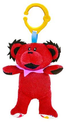 Front. PopMarket - Grateful Dead - Daphyl's - Grateful Dead - Dancing Bear - Interactive Plush (Red) DAPGDPB_R - COLLECTIBLES - Multicolor.