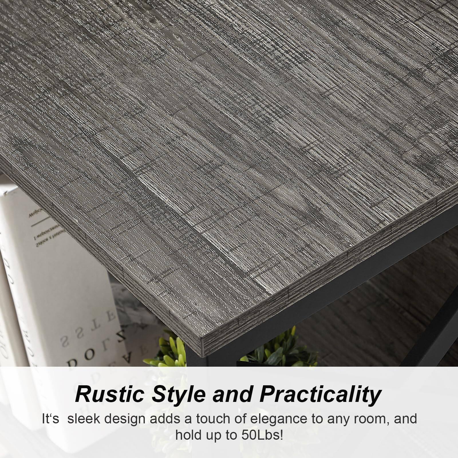 Rustic Style and Practicality

It's sleek design adds a touch of elegance to any room, and hold up to 50Lbs!