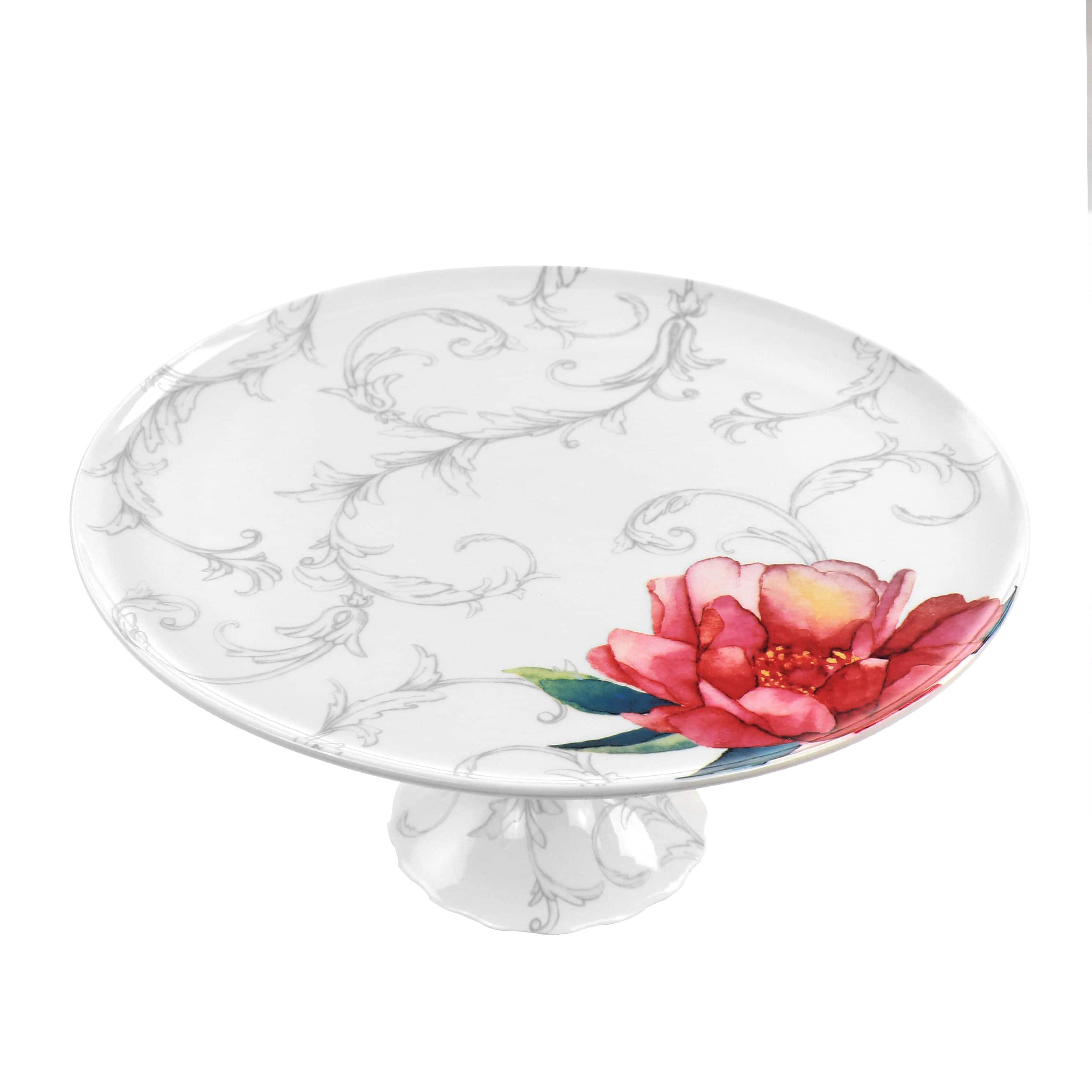 Martha Stewart - Fine Ceramic Cake Plate - Brown