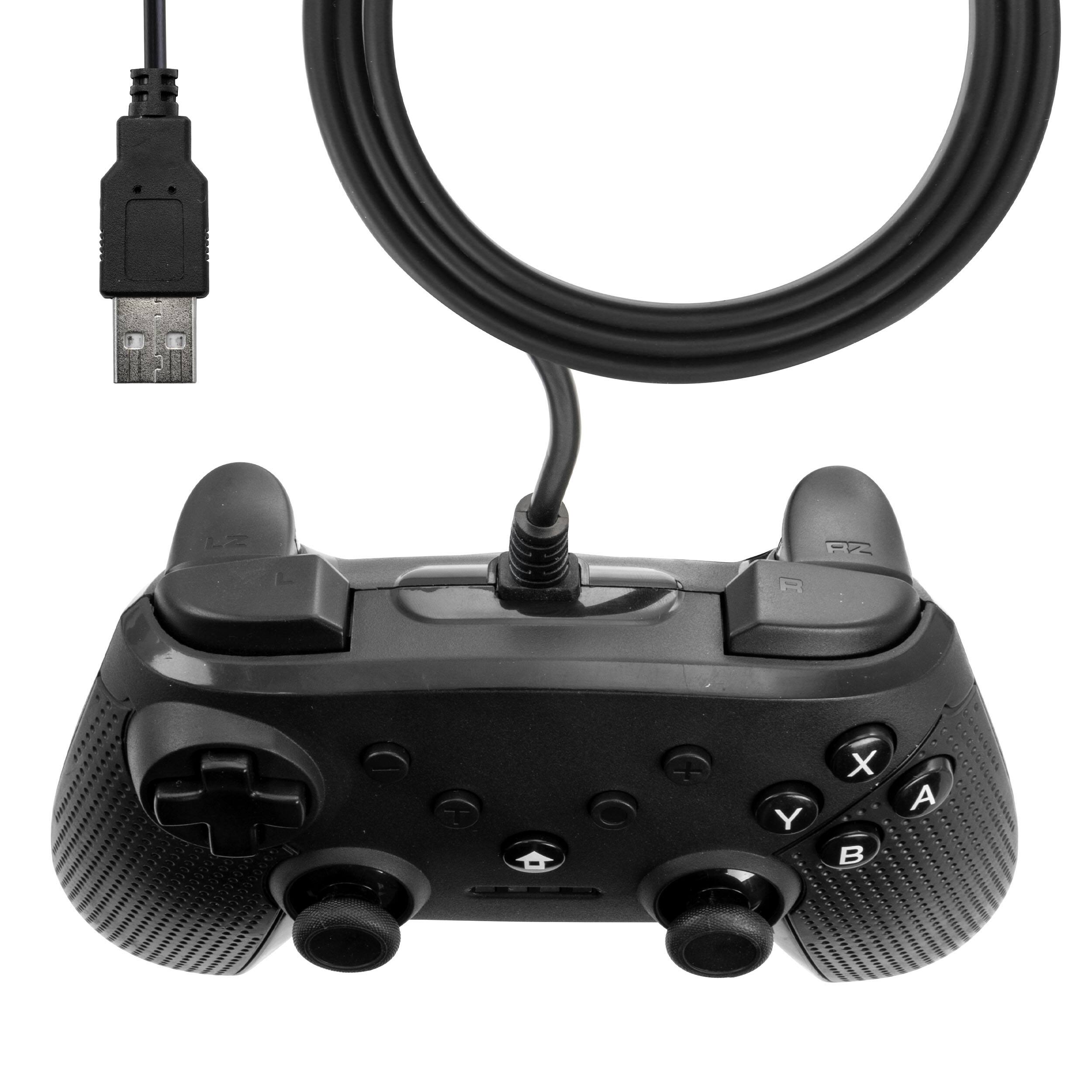 Alt View 4. Gamefitz - Gamefitz Wired Controller for the Nintendo Switch in Black - Black.