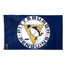 WinCraft - Pittsburgh Penguins 3- x 5- Single-Sided Retro Deluxe Flag - Multicolor