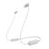Front. Sony - Sony WI-C100 Wireless In-ear Headphones (White) - White.
