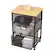 Alt View 12. Mind Reader - Cart with Drawers, Laundry Organizer, Storage, Bathroom, Kitchen, Metal Mesh, 15.75"L x 13"W x 24.25"H - Black.