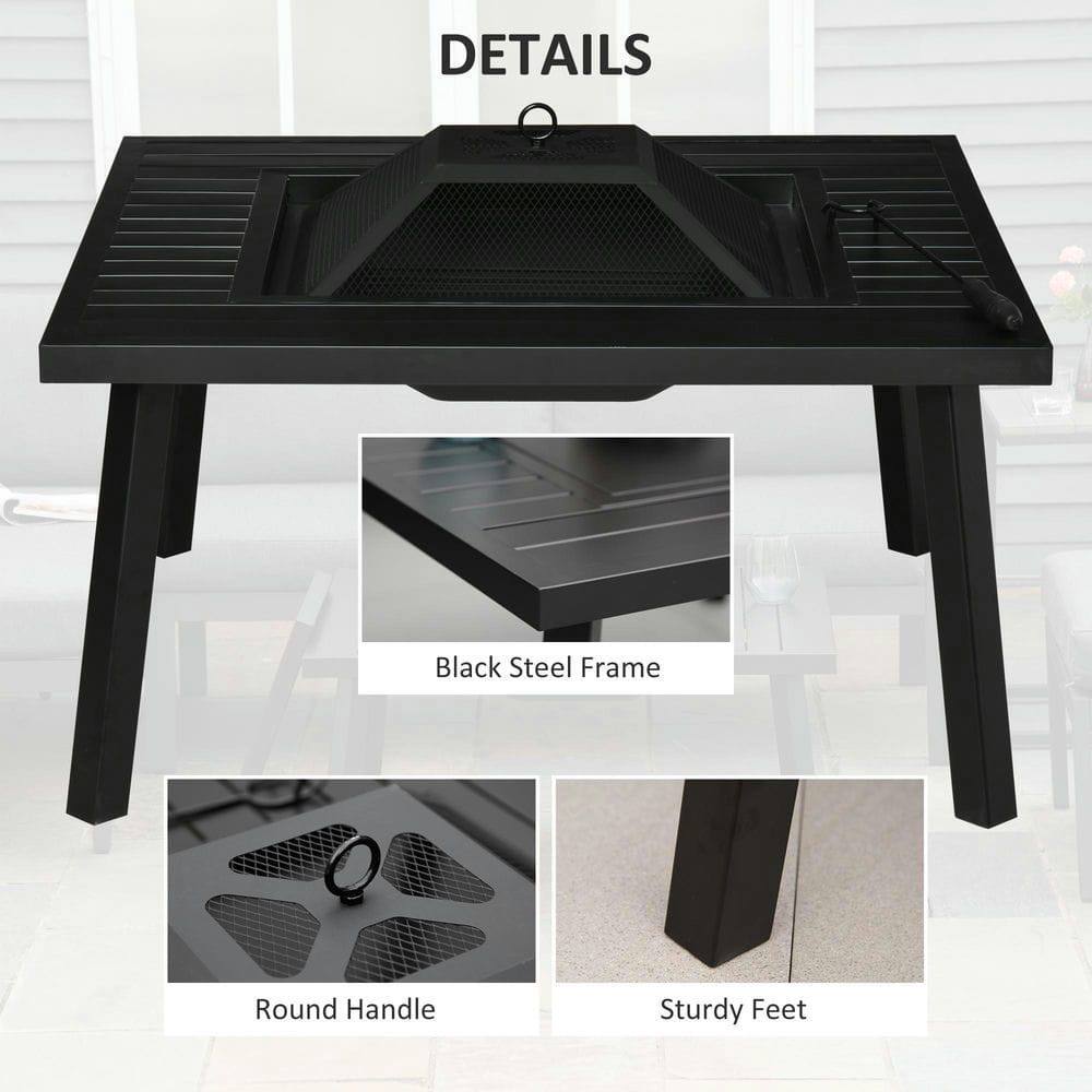 DETAILS

- Black Steel Frame
- Round Handle
- Sturdy Feet