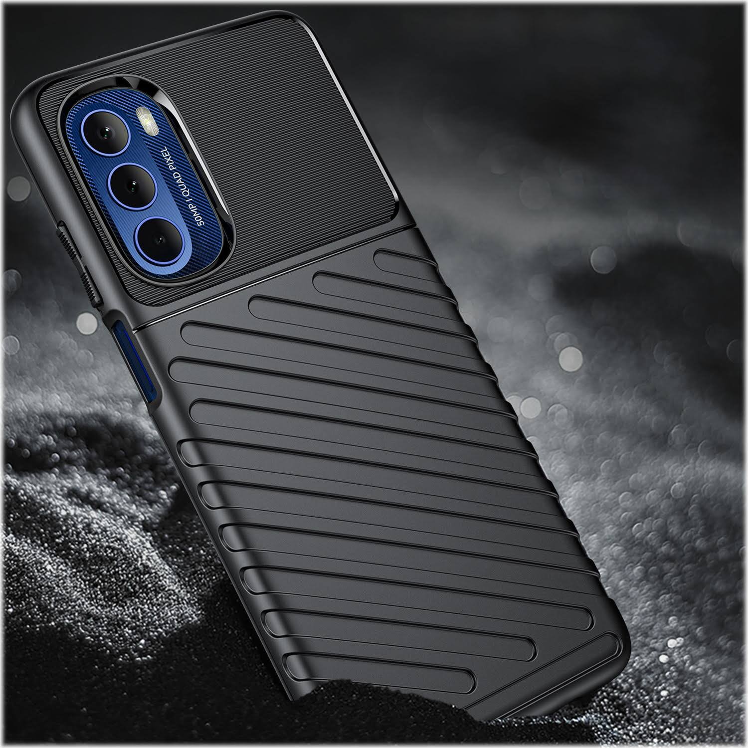 Alt View 15. SaharaCase - Anti-Slip Series Case for Motorola Moto G Stylus 5G (2022) - Black.